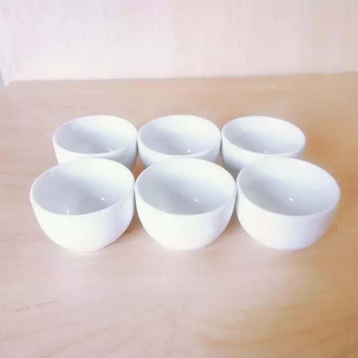 Set 6 Chén (Tách) Trà không Quai Bát Tràng Loại Nhỡ Hàng Đẹp (Mã SP: Chén Bát Tràng Loại Trung)