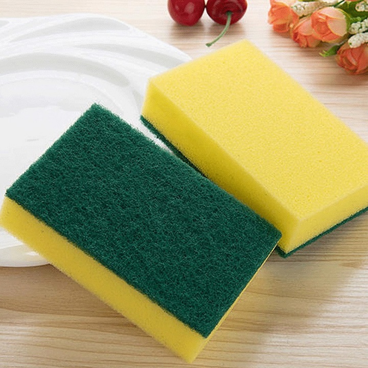 Miếng Rửa Chén Bát Đĩa, Cọ Đa Năng 2 Mặt Xanh Vàng, Rửa Đánh Xoong Nồi Chảo, Sạch Sẽ, Tiện Dụng Nhà Bếp (Mã SP: 1026_115927348)