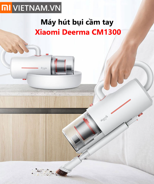 Máy hút bụi giường nệm cầm tay đa năng Deerma DEM CM1300 (Mã SP: cm1300)