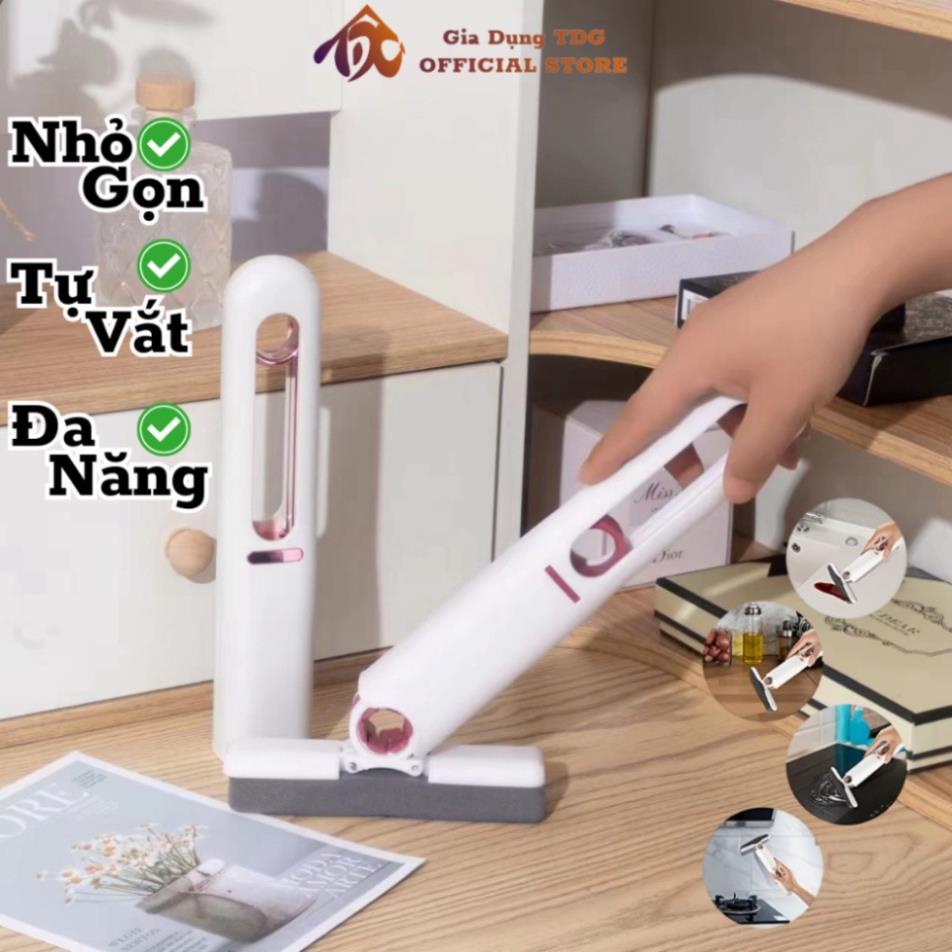 Cây Lau Bếp Tự Vắt Mini Mop Đa Năng Dụng Cụ Lau Kính Oto Chổi Vệ Sinh Nhà Tắm Bàn Làm Vệc Gấp Gọn Thông Minh HOT HOT (Mã SP: 4272_116143146)