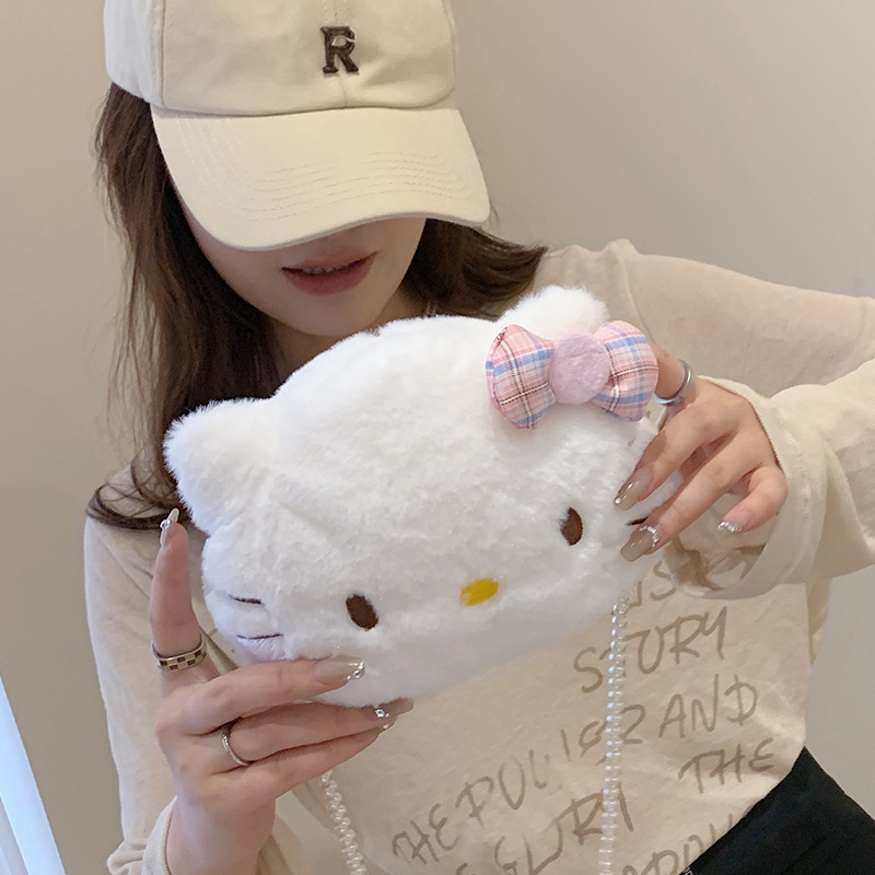 Túi Đeo Chéo Kitty Nơ Hồng Đáng Yêu (Mã SP: 1732_116177846)