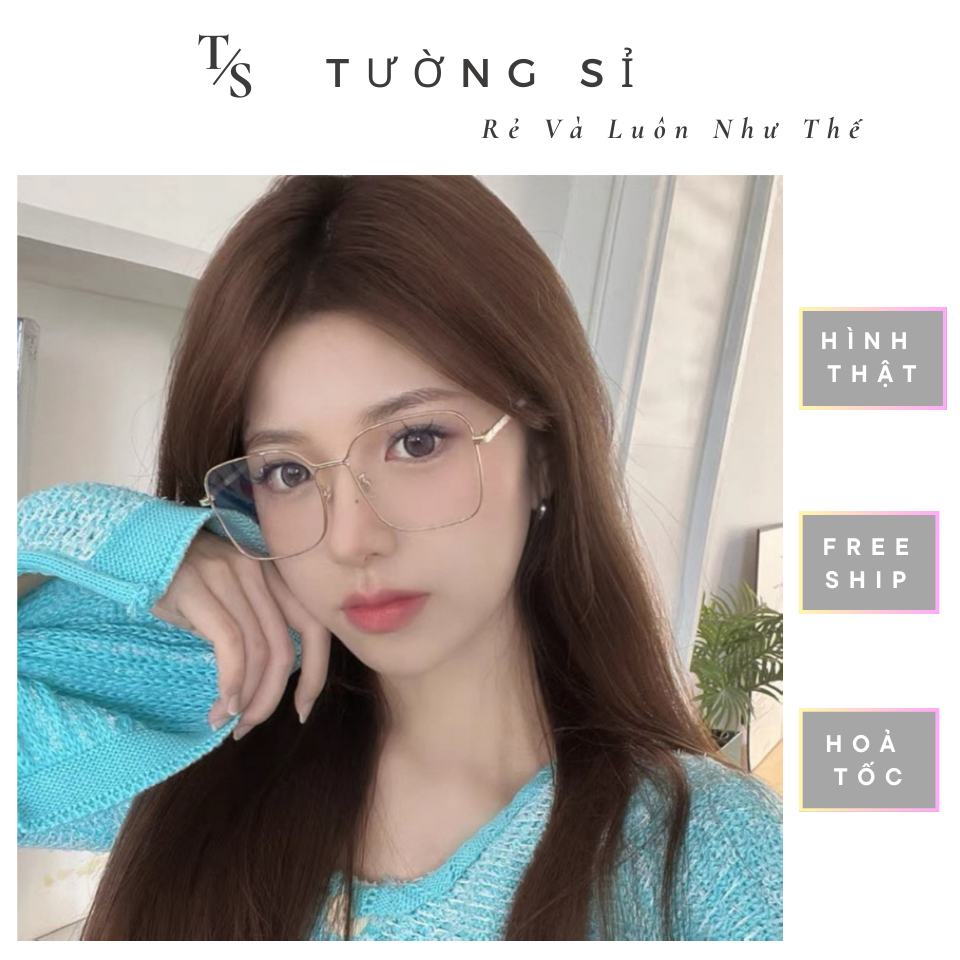 K30 Gọng Kính Kim Loại Thời Trang - Form Vuông Thời Thượng (Mã SP: 3930_20565095)