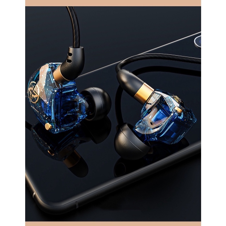 Tai Nghe Nhét Tai Có Dây Cao Cấp X6 Chống Ồn Âm Thanh Super Bass, Có Mic Nghe Nhạc Chơi Game Điện Thoại, Máy Tính (Mã SP: 4sd)