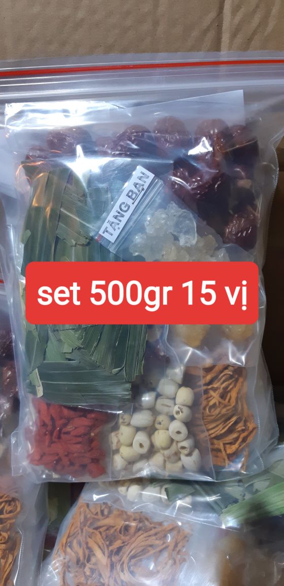 combo 5set 500gr 15vị chè dưỡng nhan tuyết yến (Mã SP: 9089)