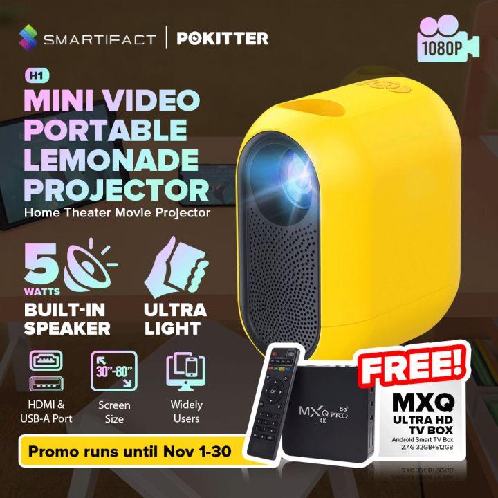 Máy chiếu mini bỏ túi siêu nhỏ hãng pokitter pkt-h1 , 100 inch
