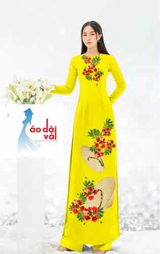 Sieu phẩm ao dai lua to nhat in 7d co gian sang trong (Mã SP: xinh xắn.)