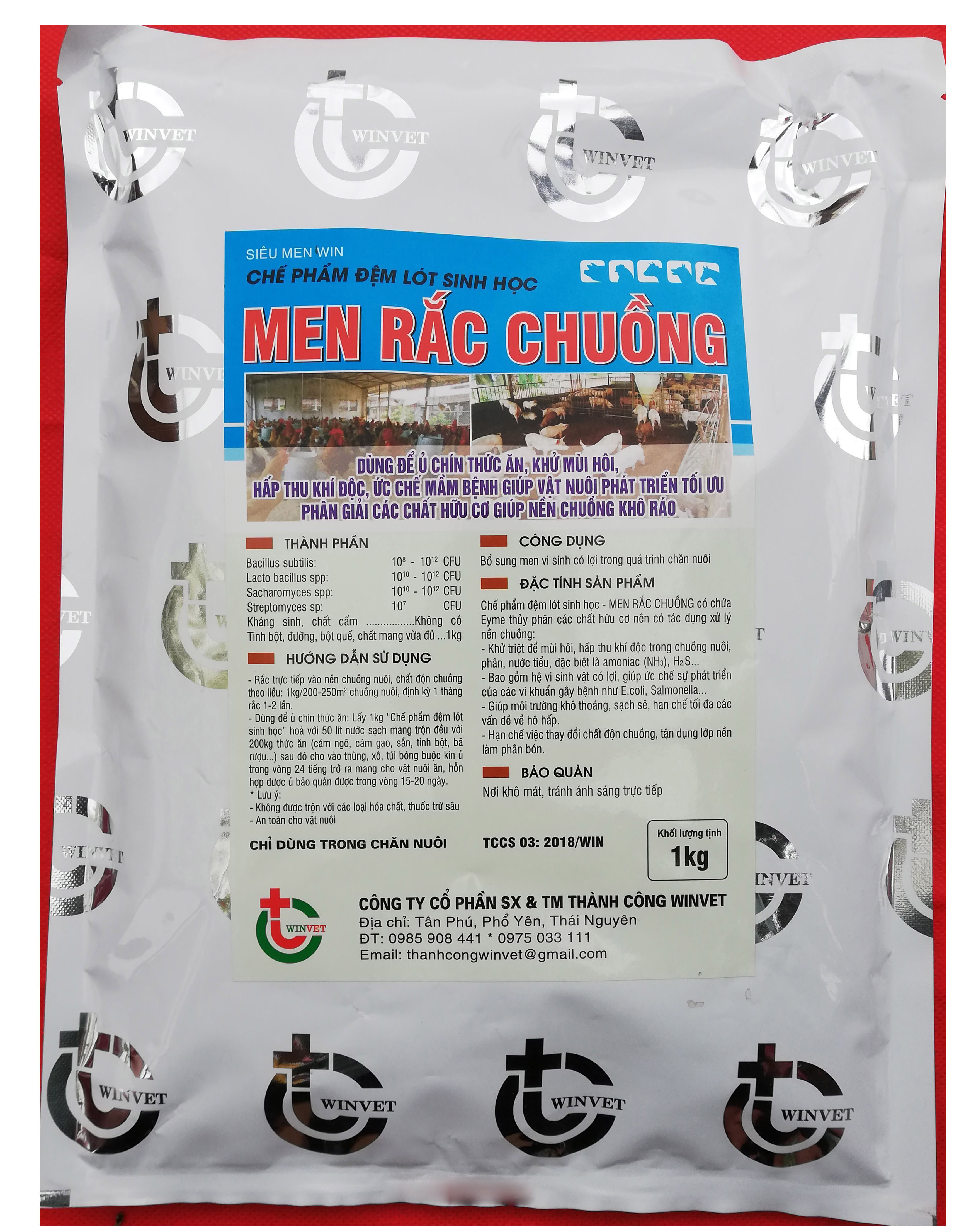 1kg CHẾ PHẨM SINH HỌC MEN RẮC CHUỒNG Dùng để ủ chín thức ăn, khử mùi hôi, hấp thu khí độc, ức chế mầm B giúp vật nuôi phát triển tối ưu phân giải các chất hữu cơ giúp nền chuồng khô ráo (Mã SP: 015)