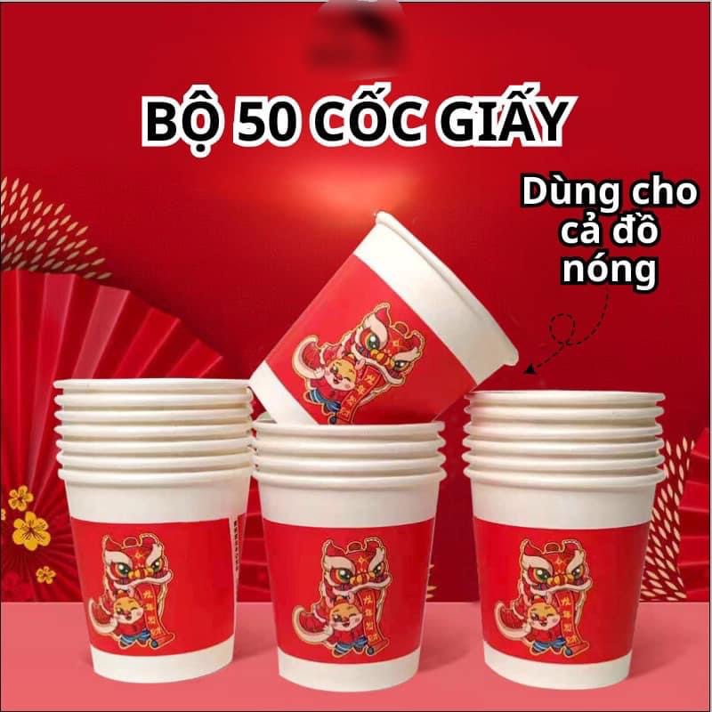 Set 50 Cốc Giấy Chịu Nhiệt Dùng 1 Lần Dung Tích 250ml (Mã SP: 2673_116274079)