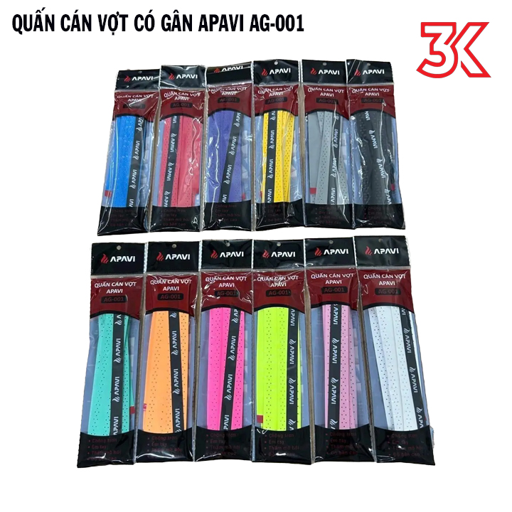 Quấn Cán Vợt APAVI Có Gân  AG-001 [FreeShip][Chính hãng] (Mã SP: 552)