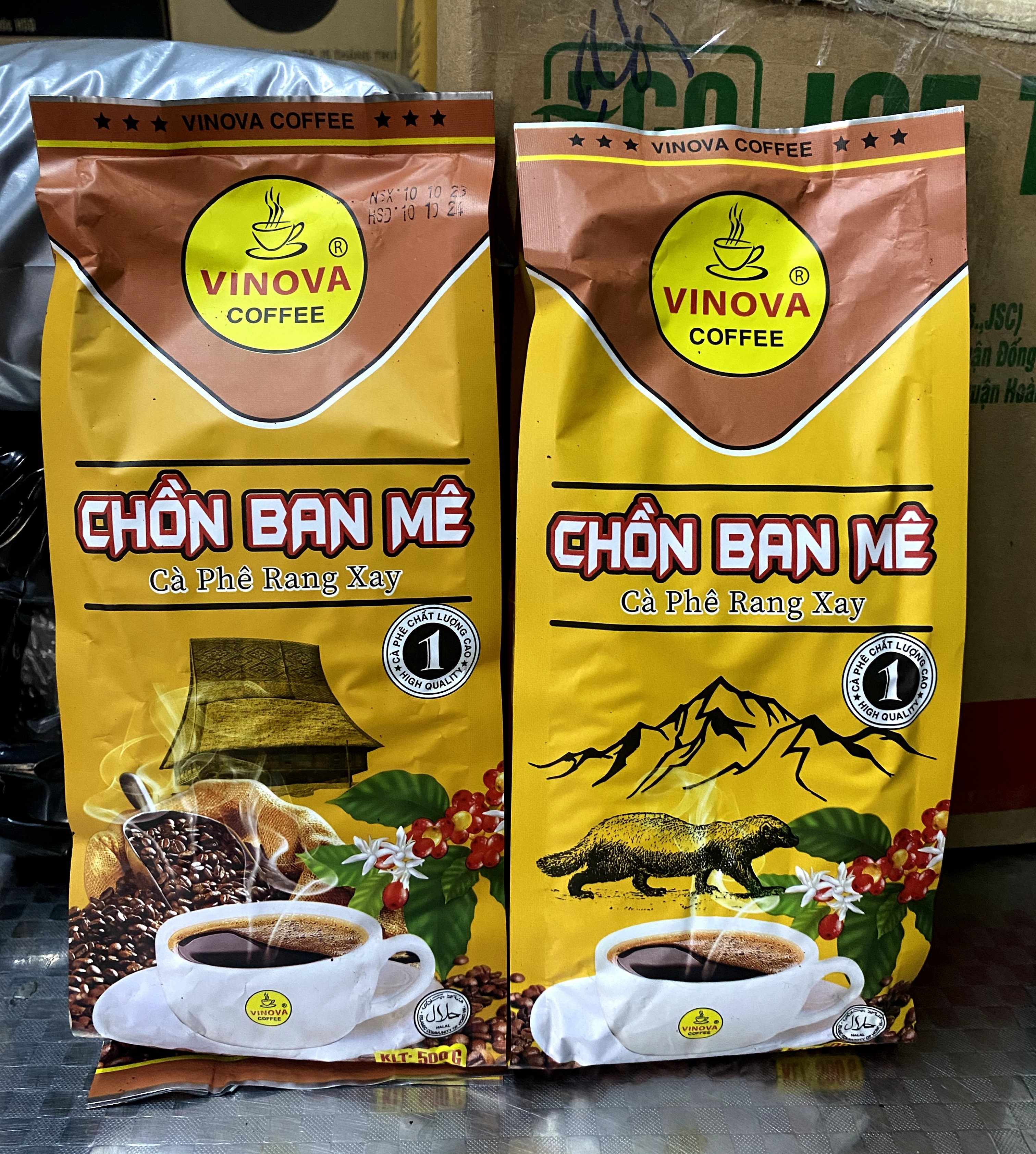 Cà Phê Rang Xay Chồn Ban Mê ViNoVa 500g (Mã SP: CHON VINOVA)