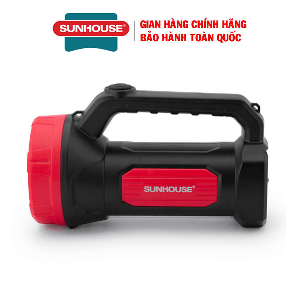 Đèn pin xách tay 2 chức năng sunhouse she-8100 - chính hãng, giá tốt, bảo hành 6 tháng