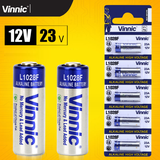 Vỉ 5 pin 12V 23A VINNIC FULL BOX MỚI 100% CHÍNH HÃNG độ bền cao dùng cho công tắc điều khiển từ xa cửa cuốn chuông cửa.. (Mã SP: 1976_116295652)