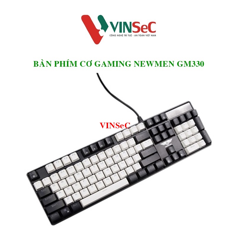 Bàn phím cơ có dây gaming NEWMEN GM330, Hotswap, Keycap ABS Double-shot, LED đa chế độ xuyên phím - Tặng kèm 1 bộ Keycap (Mã SP: GM330)