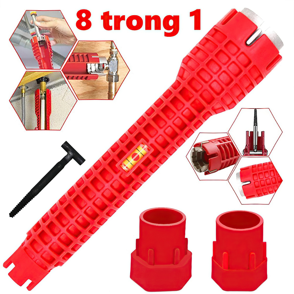 Cờ lê vặn dây cấp nước, ống nước đa năng 8 in 1 (Mã SP: 687078)