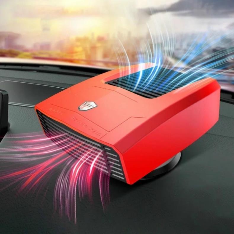 Quạt sưởi trên xe ô tô, Máy sấy kính xe hơi ngăn sương mù đọng trên kính. (Mã SP: 606707)