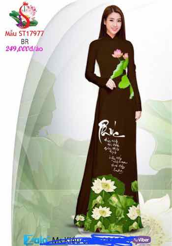 ao dai thiet ke đi chua lụa tơ Nhật co giãn in 7d sang trong (Mã SP: thanh tịnh)
