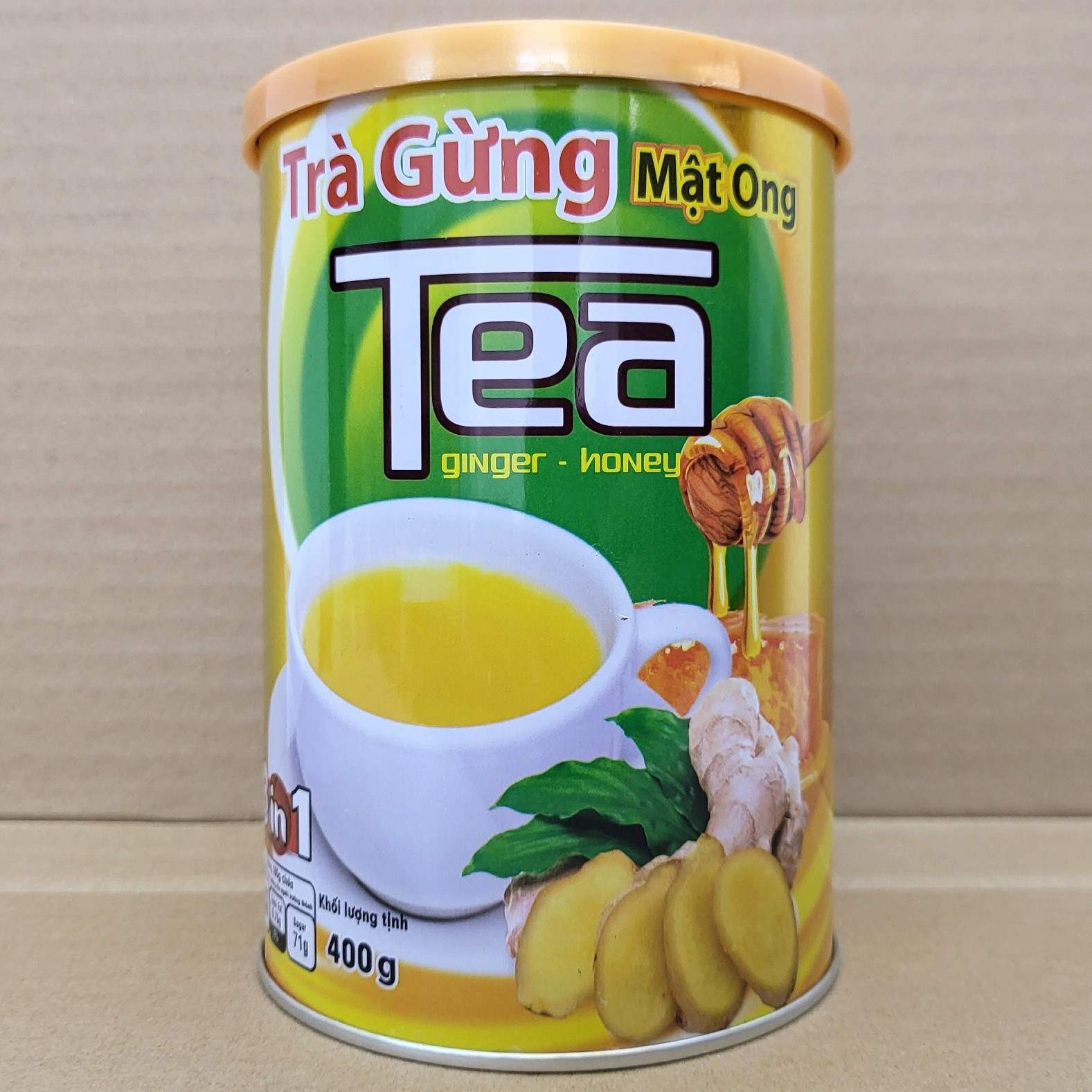 [LON THIẾC 400g] TRÀ GỪNG MẬT ONG HÒA TAN [VN] THANH BÌNH 3 in 1 Ginger Tea with Honey (Mã SP: SP19412923)