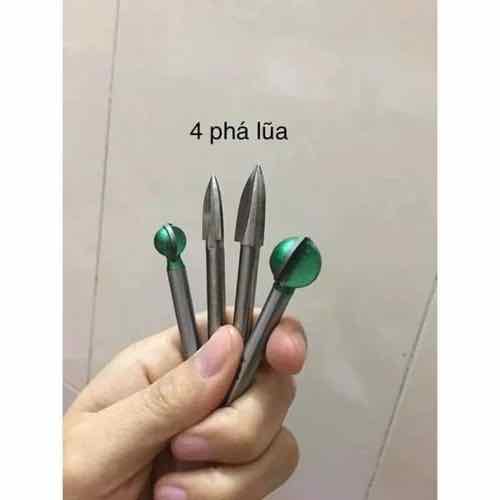 Com  bo mũi phá lũa tạo hình sản phẩm  điêu khắc gỗ cốt 6 ly (Mã SP: muiQ)