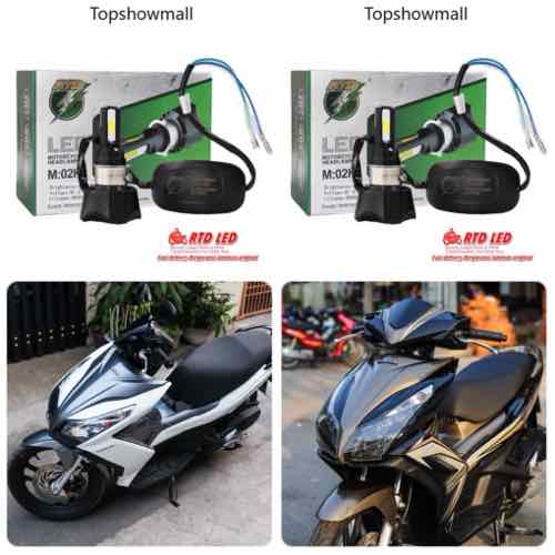 Bộ 2 bóng đèn  led cao cấp cho xe Ablade 2013/2014/2015 (125cc) siêu sáng - Sản phẩm bao gồm bộ 2 bóng (Mã SP: 2RTD02H)