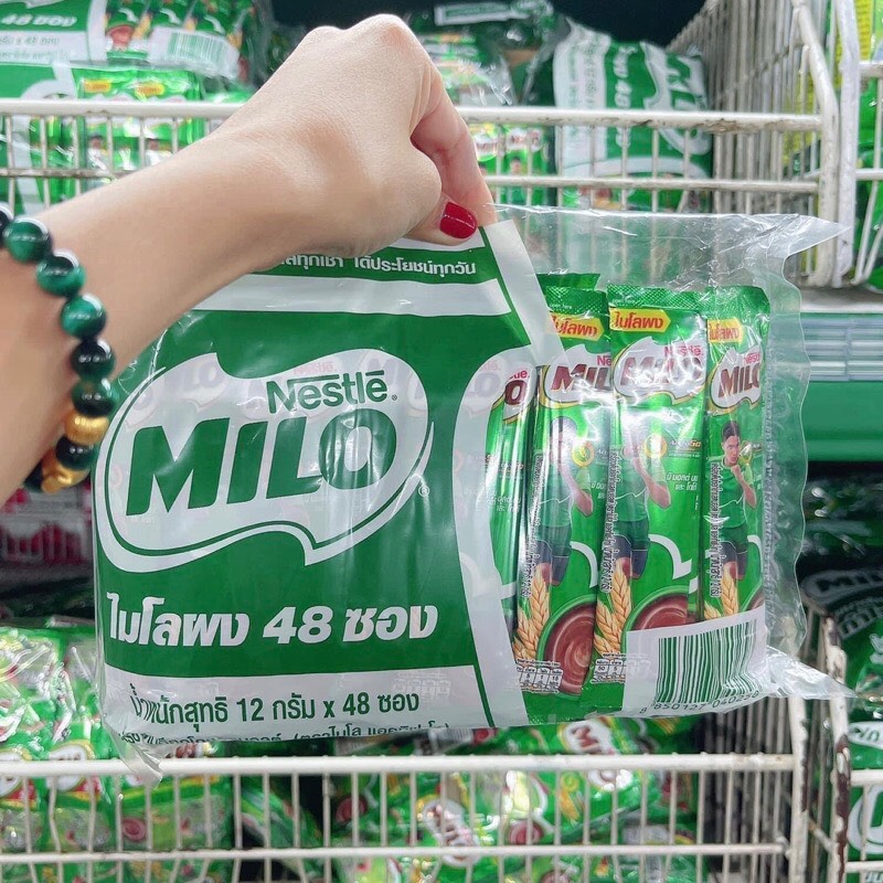 [COMBO 48 GÓI]  Bột Milo Hoà Tan Thái Lan - Bịch 48 gói x 12g (Mã SP: 1231_116546404)