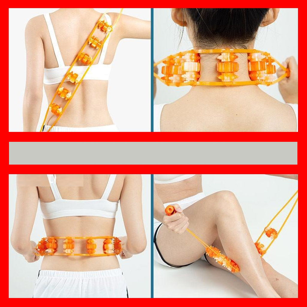 (Dụng cụ con lăn cầm tay) Dây lăn Massage cổ vai gáy, massage lưng bụng toàn thân, massage cột sống, cổ, chân, đùi (Mã SP: 944_116581061)