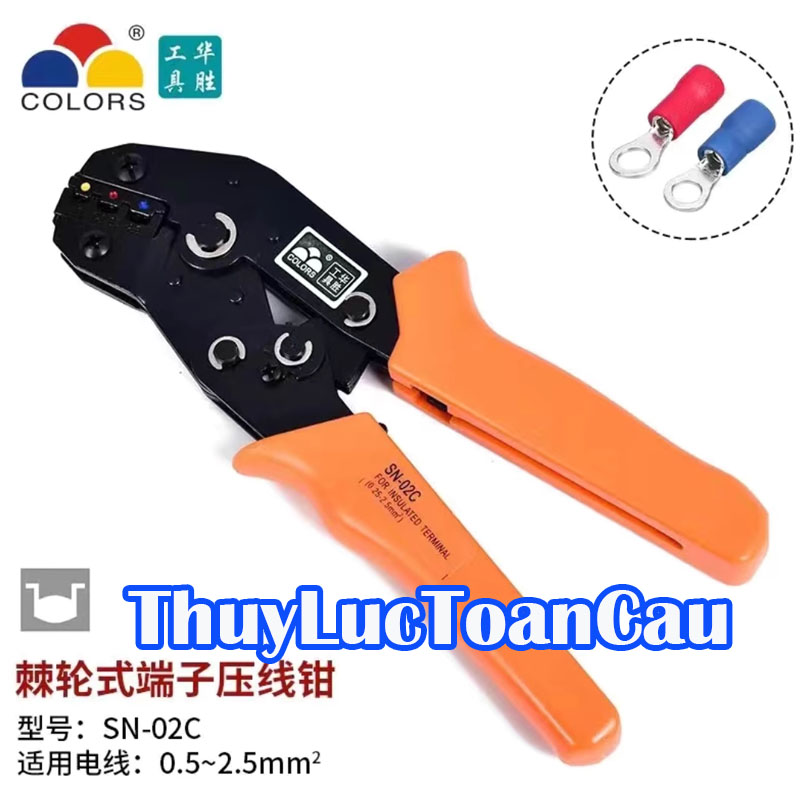 Kìm bấm cos bọc nhựa SN-02C Standard Đài Loan - chính hãng Fasen