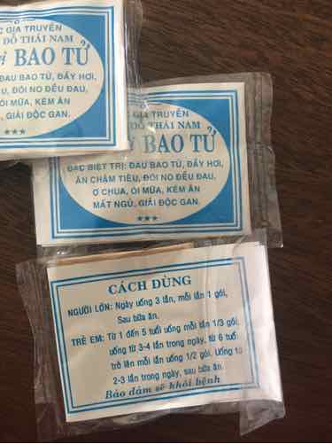 50 gói Bao Tử (Mã SP: nnnnn)