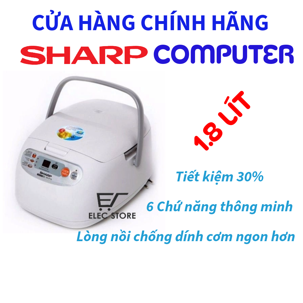 Nồi cơm điện tử sharp ks-zt18 1.8 lít nhập khẩu thái lan