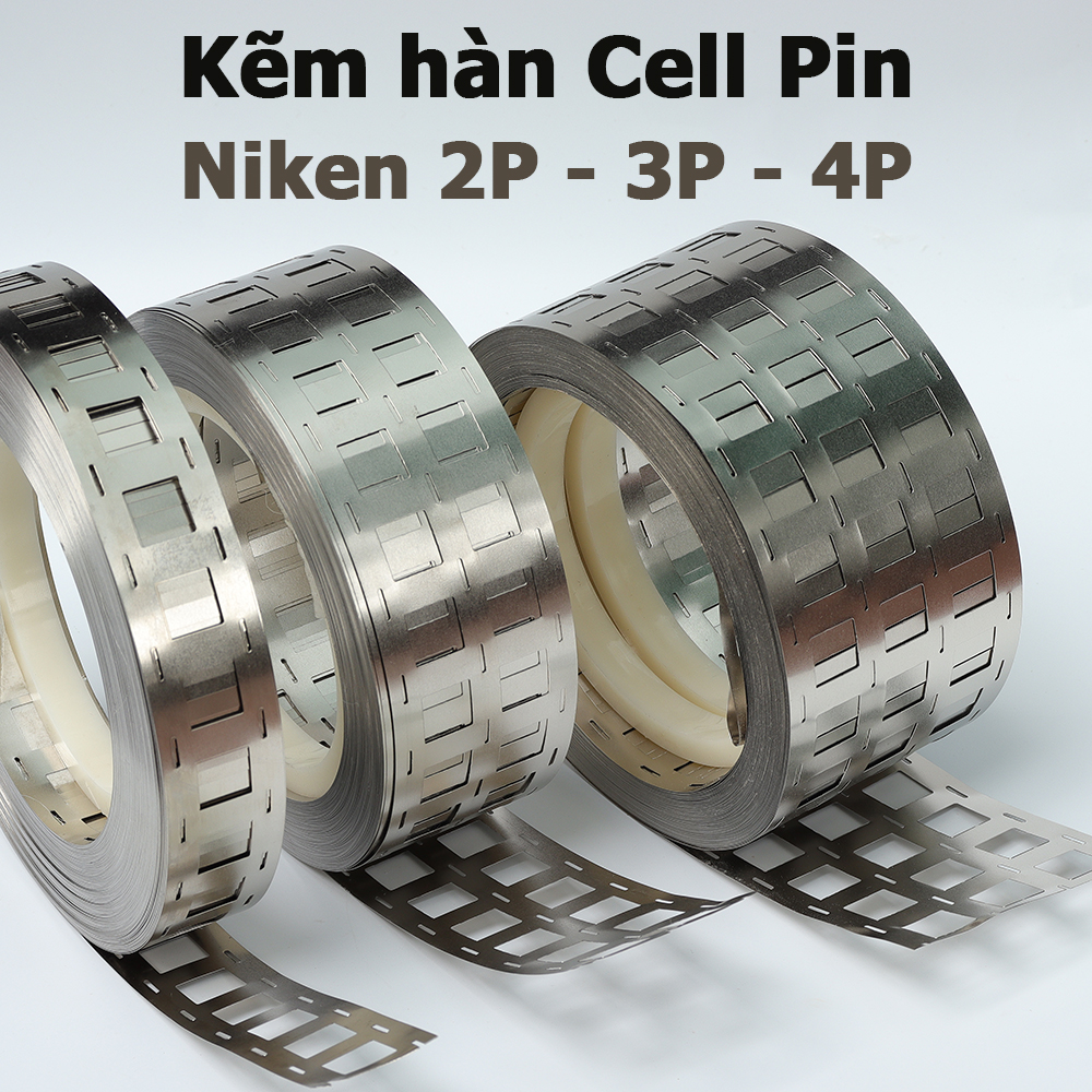 Kẽm hàn cell pin mạ Niken 2P 3P 4P kẽm đôi ba bốn hàng (Mã SP: niken)