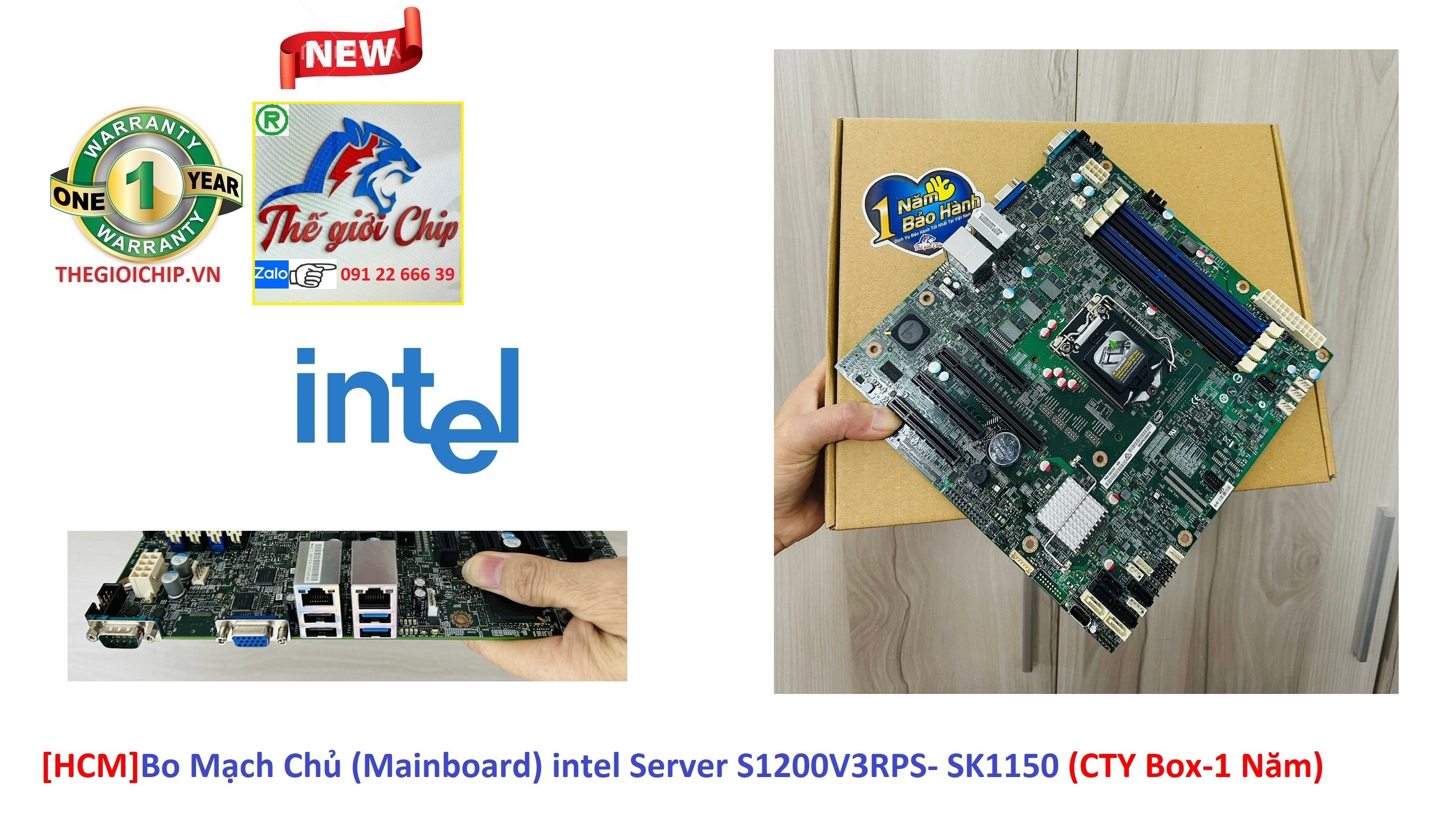 Bo mạch chủ intel server s1200v3rps- sk1150