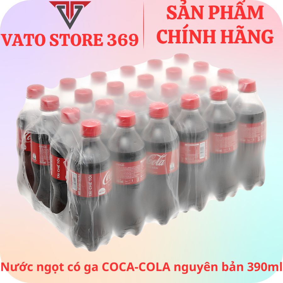 Nước ngọt có ga COCACOLA có đường chai 390ml (Mã SP: NNCGCCCDC390ML)
