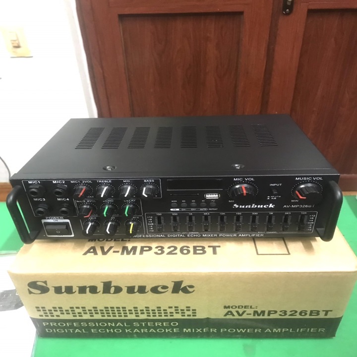 Amply Bluetooth ampli karaoke Sunbuck 326BT hàng công suất cao