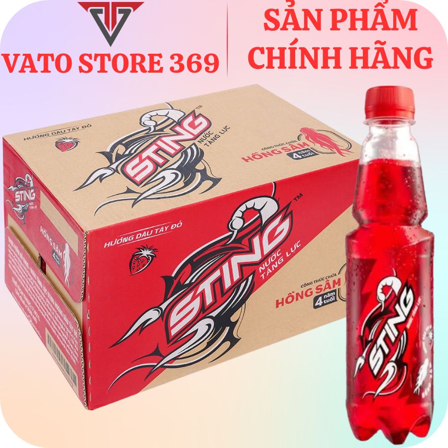 Nước tăng lực STING hương dâu tây đỏ chai 330ml (Mã SP: NTLSDC330ML)