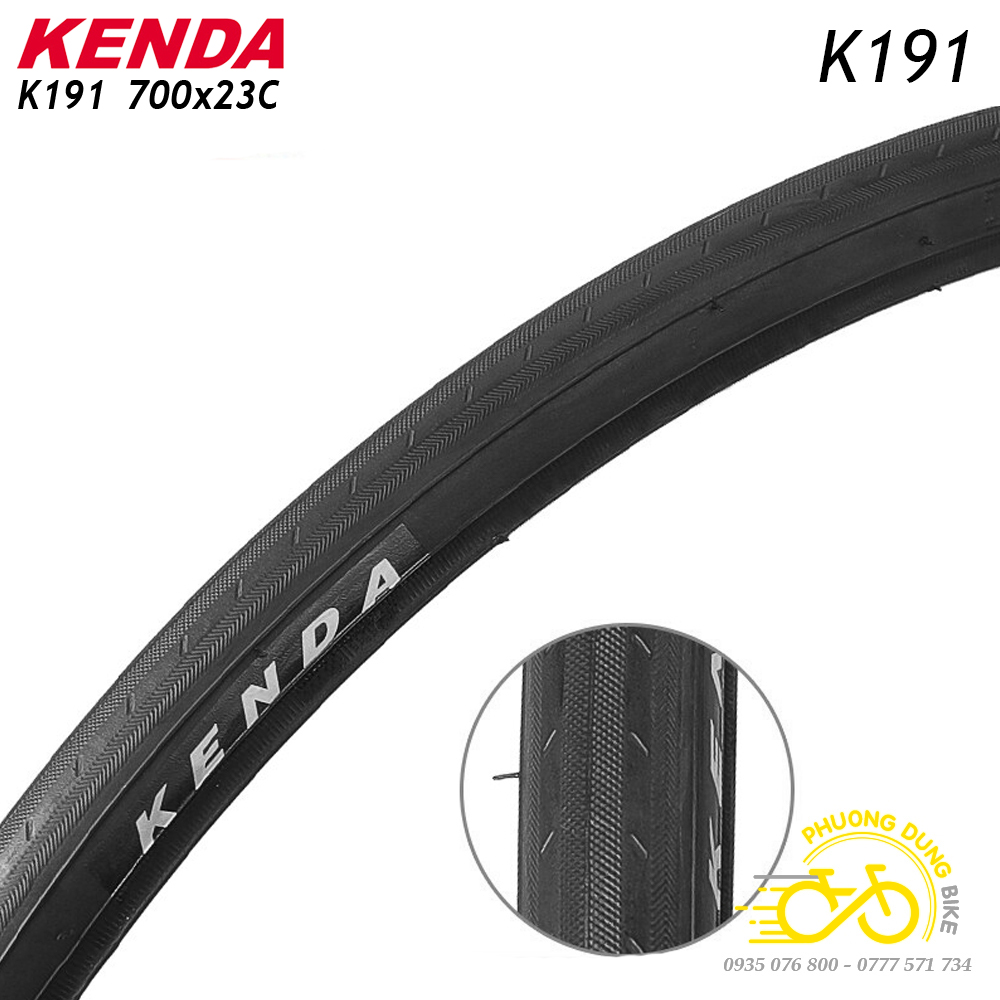 Lốp xe đạp kenda k191 700x23c - 1 cái