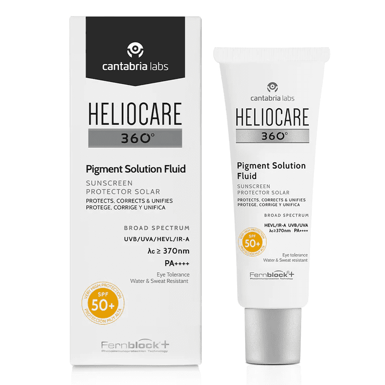 Kem chống nắng Heliocare 360º Pigment Solution Fluid SPF50+PA+++ Ultraligero của Spain hộp 50ml