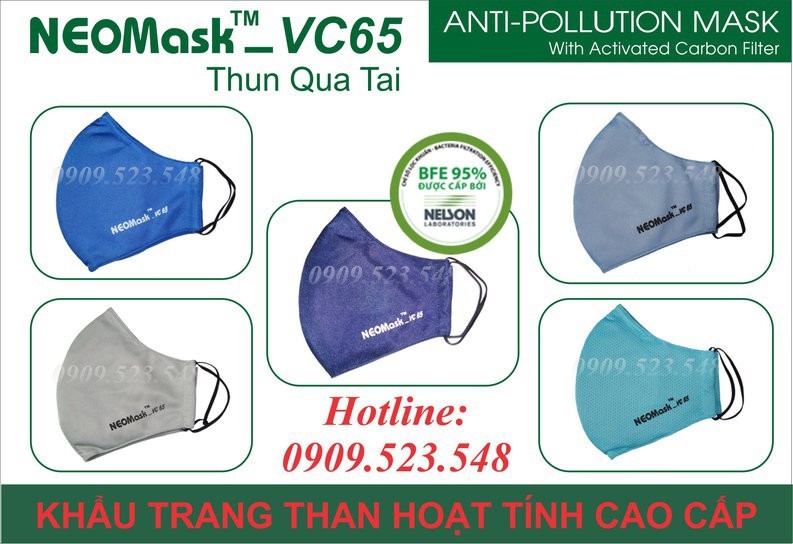 Khẩu trang than hoạt tính Neomask VC65 5