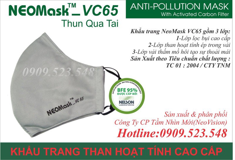 Khẩu trang than hoạt tính Neomask VC65 4