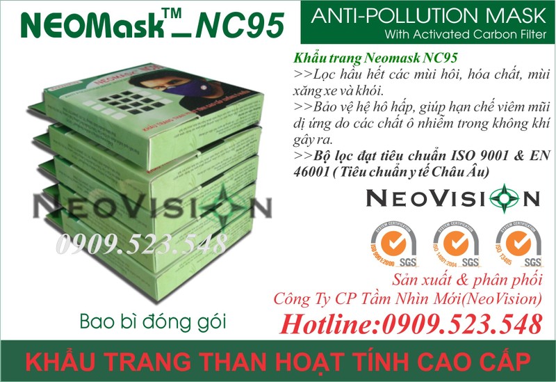 Khẩu trang than hoạt tính Neomask NC95 9