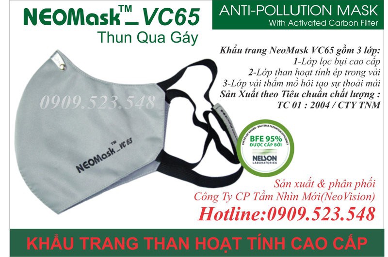 Khẩu trang than hoạt tính Neomask VC65-TQG 7