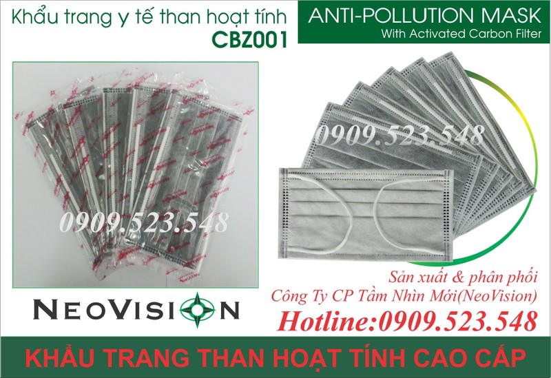 Khẩu trang y tế than hoạt tính CBZ001 6