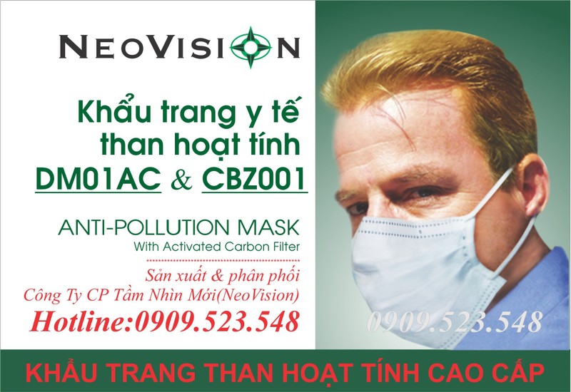 Khẩu trang y tế than hoạt tính DM01AC 3