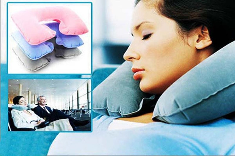 Gối hơi du lịch, gối hơi chữ U giá rẻ chỉ 25.000đ 1
