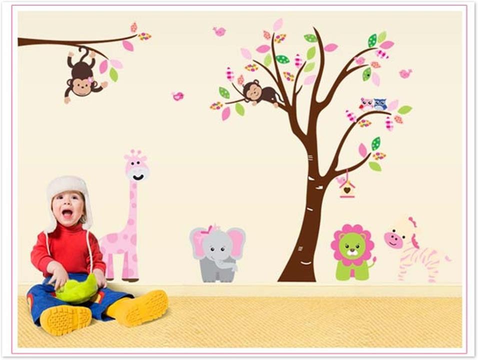 Decal dán tường vườn thú 7 EB54
