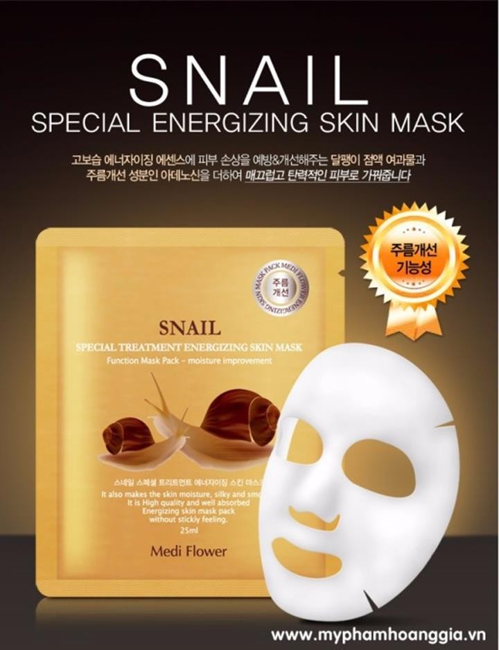 MẶT NẠ DƯỠNG DA ỐC SÊN - MEDI FLOWER 1