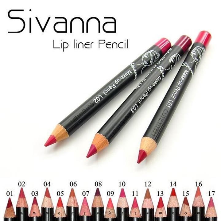 Combo 3 cây Chì Viền Môi Sivanna 2