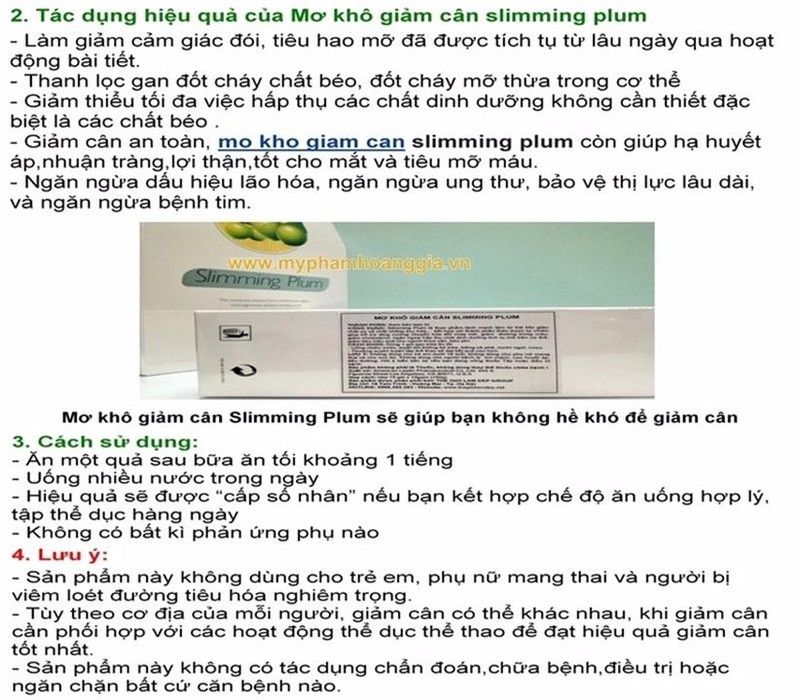 MƠ KHÔ GIẢM CÂN SLIMMING PLUM USA 3