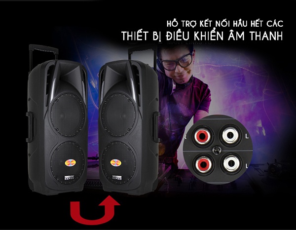 Loa Kéo Di Động Feiyang A73 2 Loa Bass 5