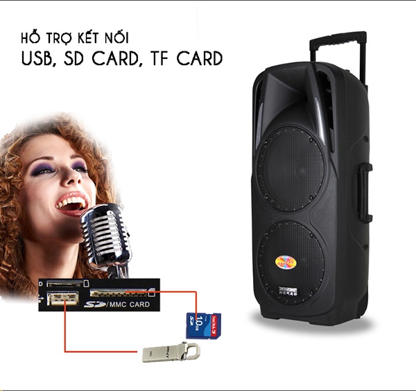 Loa Kéo Di Động Feiyang A73 2 Loa Bass 6