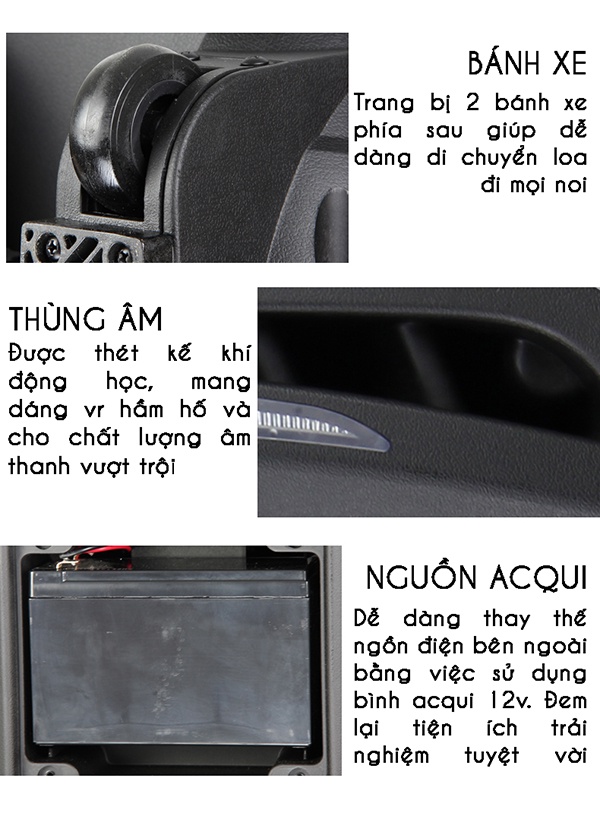 Loa Kéo Di Động Feiyang A73 2 Loa Bass 8