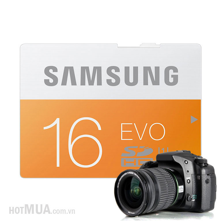Thẻ Nhớ Micro SD Samsung Evo 16G class 10 Fullbox - Bảo Hành 5 năm. 2